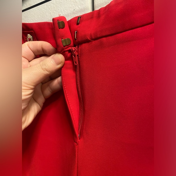 Women’s Taper Ankle Pants In Red - Picture 9 of 13